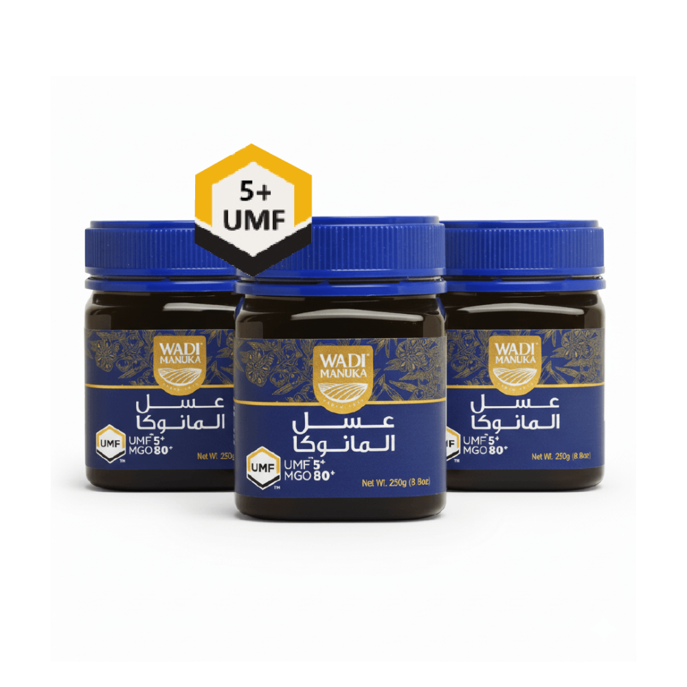عسل مانوكا ربع كيلو MGO80  UMF+5  X3