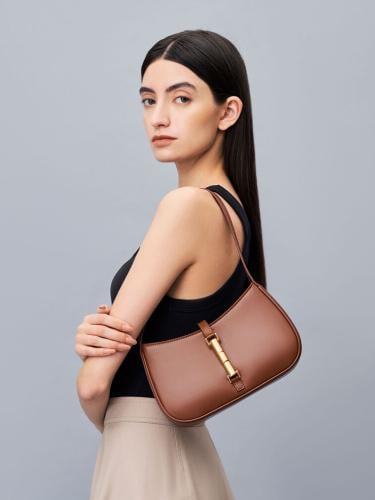 Sybill Trapeze Chain-Handle Bag