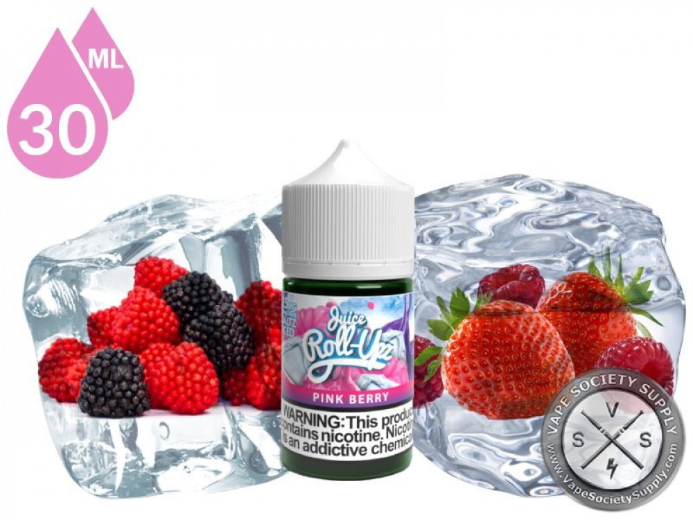 نكهة رول ابز بينك بيري ايس سولت مشكل توت بارد PINK BERRY ICE By Roll U