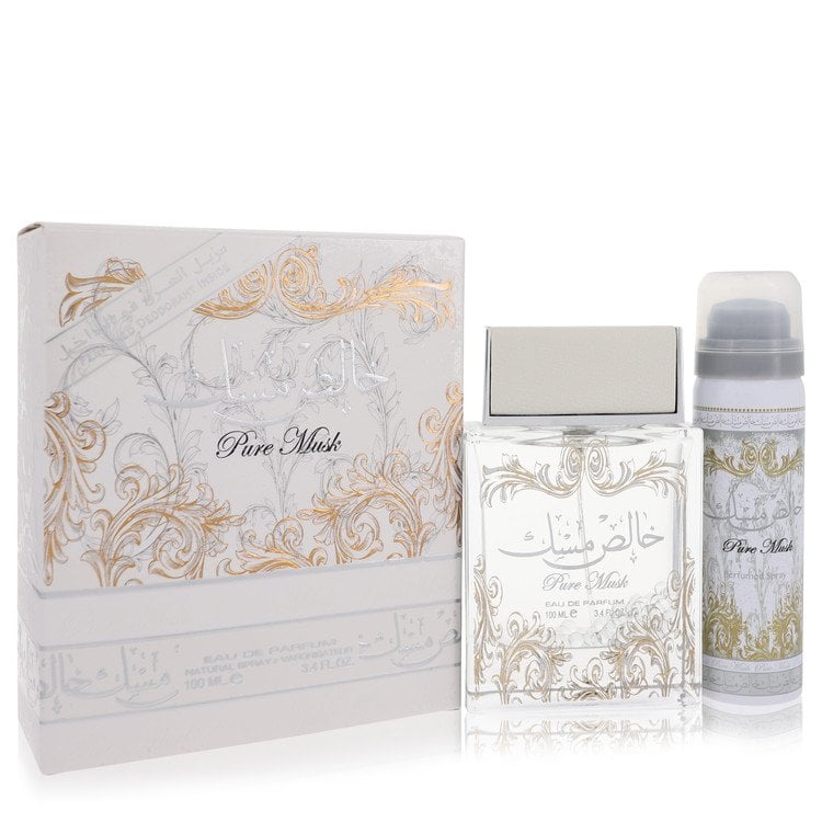 عطر Lattafa Pure Khalis Musk من لطافة للنساء - مزيل رائحة العرق - او دو برفيوم + مزيل رائحة العرق