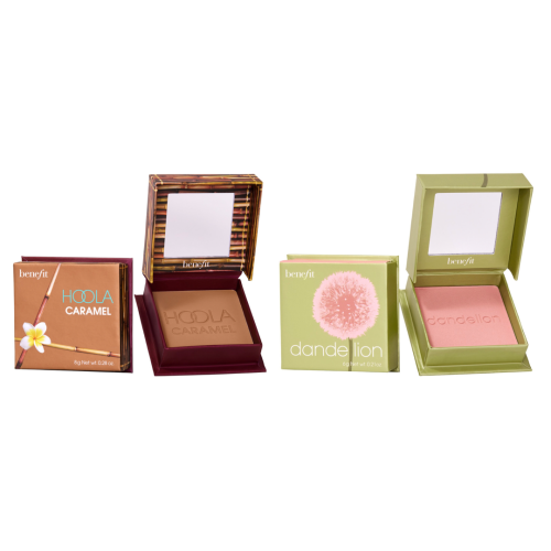 بنفت | مجموعة برونزر هولا كراميل وبلشر داندليون بالحجم الكامل Benefit | Hoola Caramel Bronzer + Dandelion Blusher - Full Size