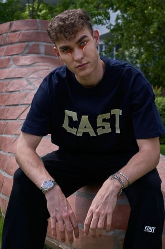 Tape dark neavy blue t-shirt