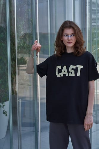Tape black t-shirt