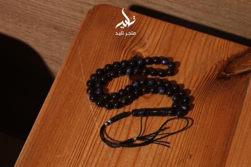 مسباح بكلايت أسود لمعة كحلية