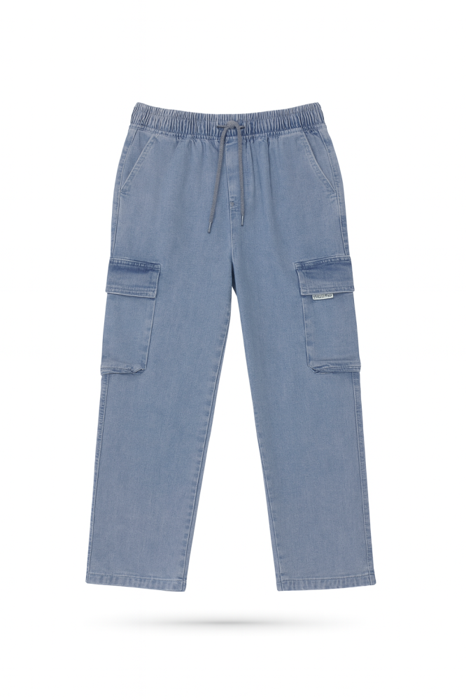 بنطلون اوفر سايز بجيوب جنز 8