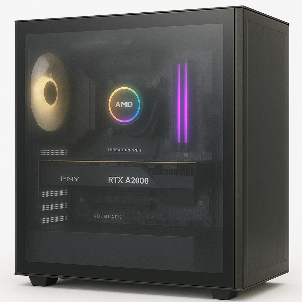 تجمِّيعة محترفة – AMD Ryzen Threadripper PRO 7965WX + RTX A2000 12GB + تخزين 2TB