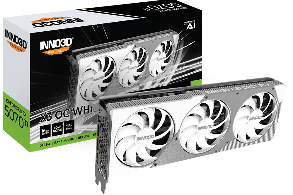 إنو3دي RTX 5070 Ti X3 (INNO3D GeForce RTX 5070 Ti X3 OC White)
