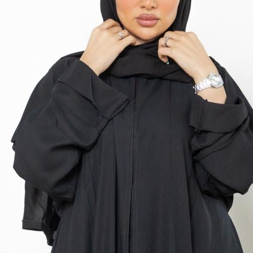 عباية دبل كلوش بكسرات فاخرة R1101