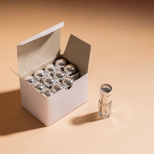 Dozen quarter tola luxury crystal mil glass - silver