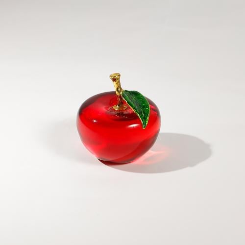 تحفه كرستال على شكل تفاحه