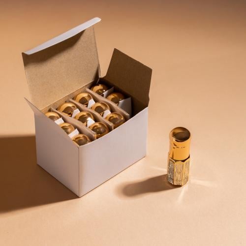 Dozen quarter tola luxury crystal mil glass - gold