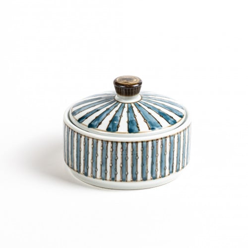 وعاء سيراميك  أزرق لخشب العود