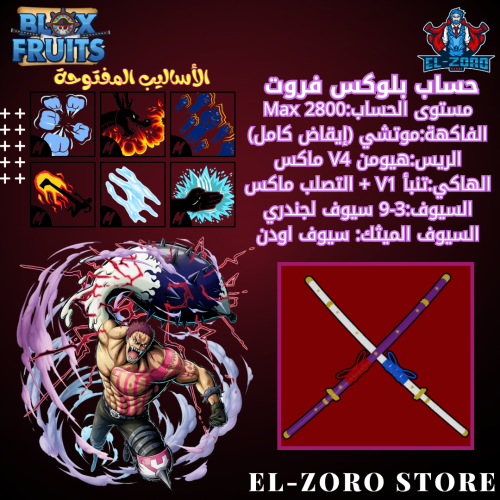 حساب بلوكس فروت ماكس موتشي V4 اودن