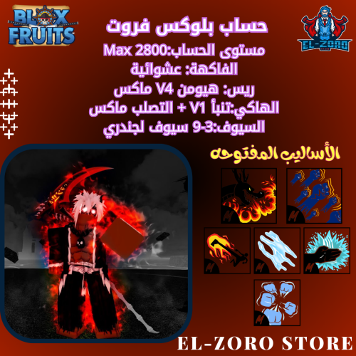 حساب بلوكس فروت هيومن V4