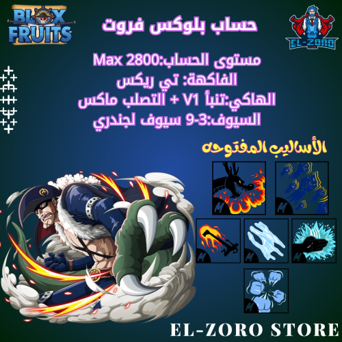 حساب بلوكس فروت تي ريكس