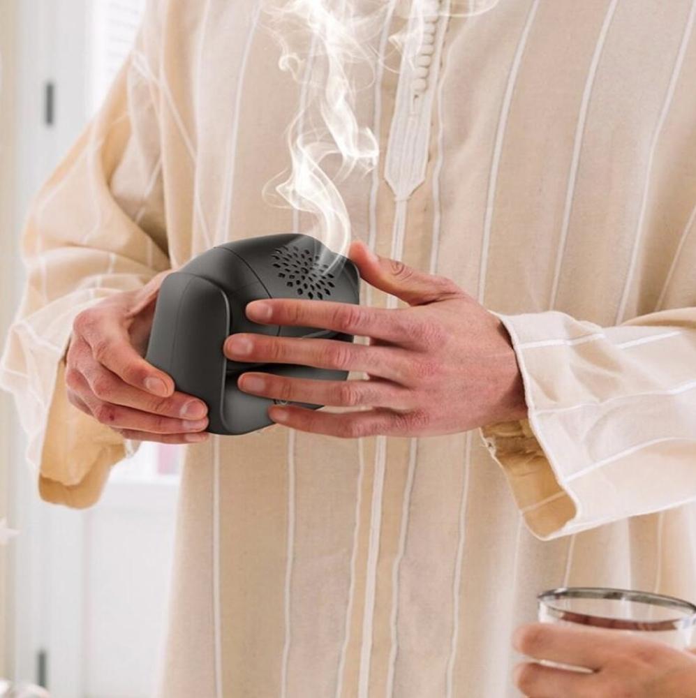 المبخرة الذكية - بتصميم انيق مبخرة الكترونية محمولة مناسبة لانواع البخور والمعمول