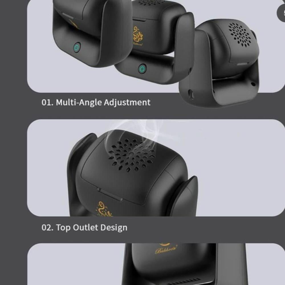 المبخرة الذكية - بتصميم انيق مبخرة الكترونية محمولة مناسبة لانواع البخور والمعمول