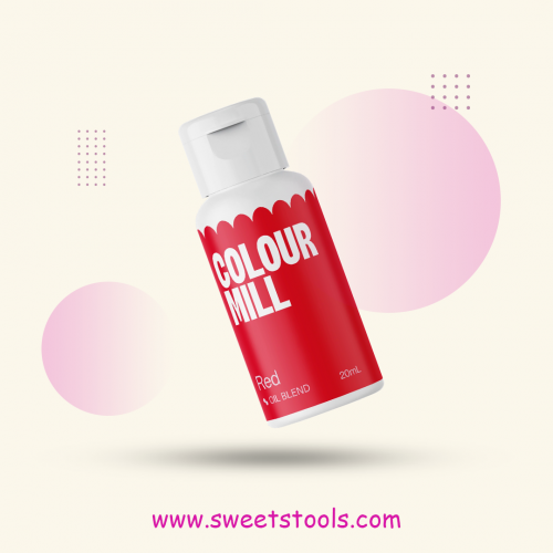 الوان زيتية للشوكولاته والكريمة 20 ملي Red