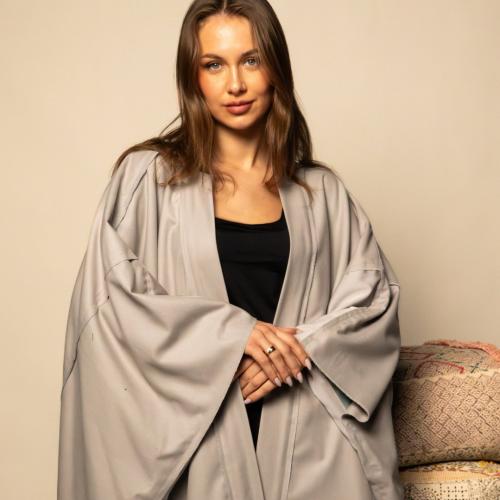 Light Grey Bisht