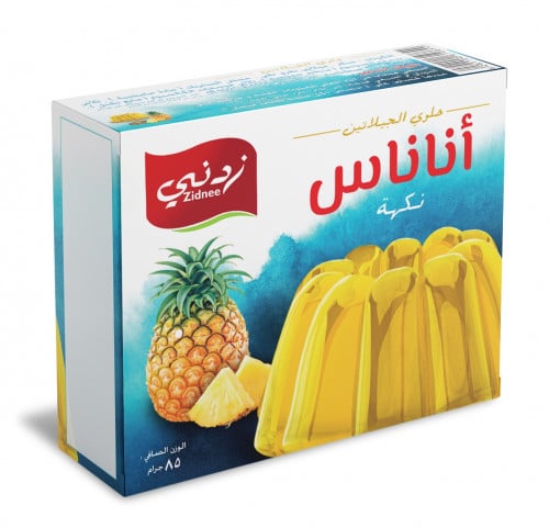 جلي بنكهة الأناناس 6 حبات