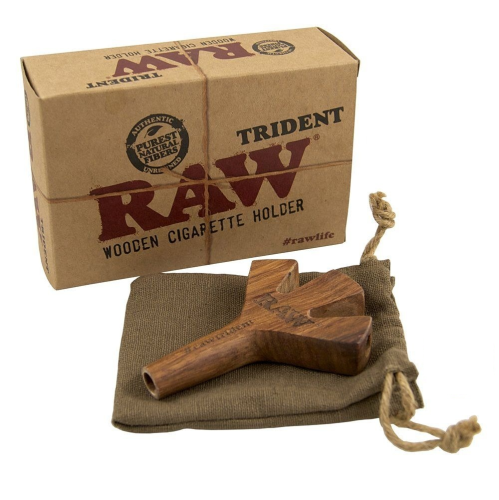 حامل سجائر خشبي ثلاثي RAW Wooden Holder Trident