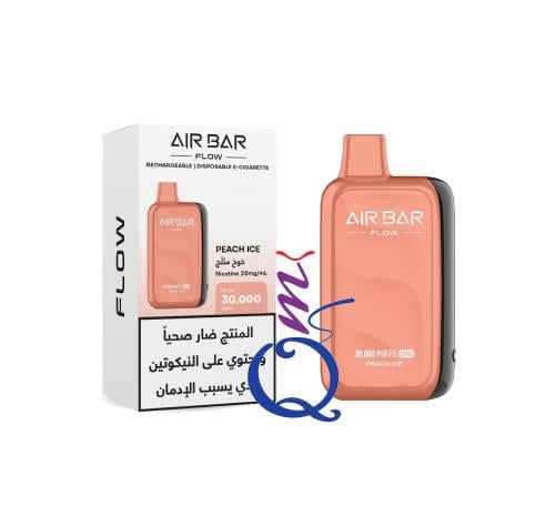 سحبة جاهزة خوخ مثلج AIR BAR Flow Peach Ice 30000 Puffs Disposable
