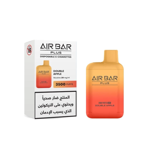 سحبة جاهزة تفاحتين AIR BAR PLUS Double Apple 3500 Puffs Disposable