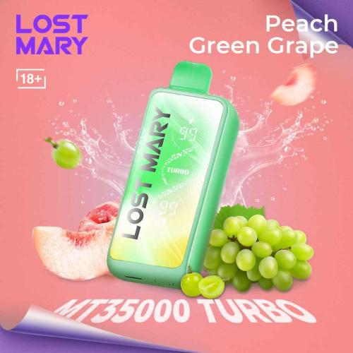 LOST MARY TURBO Peach Green Grape 35000 Puffs Disposable