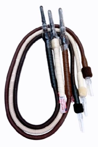 Leather Triple Copper Hose Seashell Handle