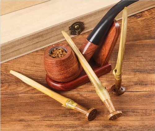 Tobacco Pipe Pressure Pressing Wood Base