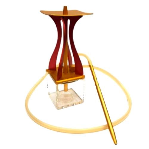 Premium Acrylic Hookah Yellow Red