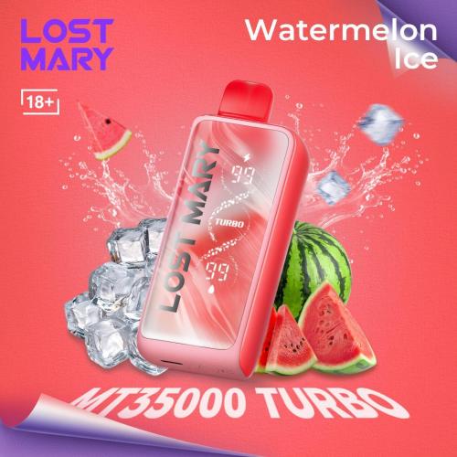 سحبة جاهزة لوست ميري بطيخ مثلج LOST MARY TURBO Watermelon Ice 35000 Puffs Disposable