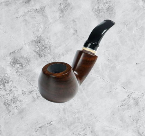 غليون خشب البلوط OAK Ivory Brown Wood Tobacco Pipe