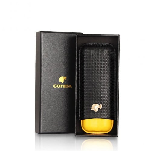 COHIBA Leather Cigar Case Twofold