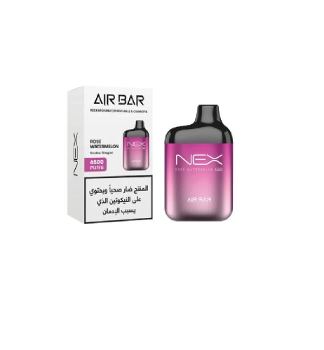 سحبة جاهزة بطيخ وردي AIR BAR NEX Rose Watermelon 6500 Puffs Disposable