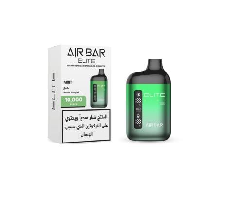 سحبة جاهزة نعناع AIR BAR ELITE Mint 10000 Puffs Disposable