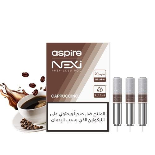 كبسولة بود نيكسي ون كابتشينو Aspire Nexi One Replacement Pods Cappuccino