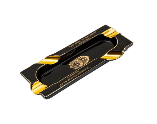 LUBINSKI Black Cigar Rectangular Ashtray