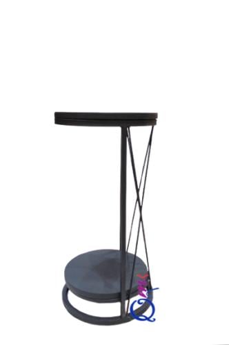 طاولة شيشة أسود إسطواني