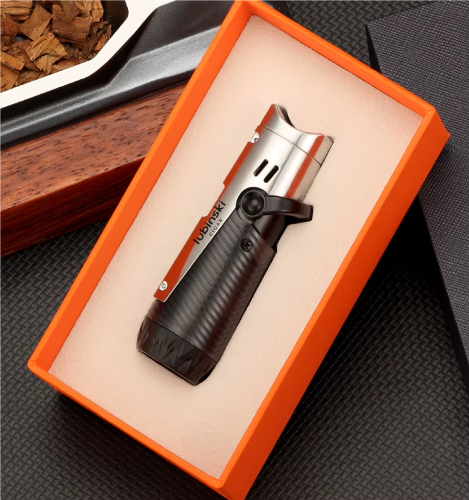 Lubinski Cigar Jet Lighter Silver