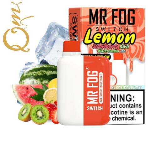 MR FOG Switch Lemon Strawberry Kiwi Watermelon Ice 5500 Puffs Disposable