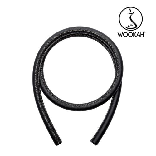 WOOKAH Black Leather Hose