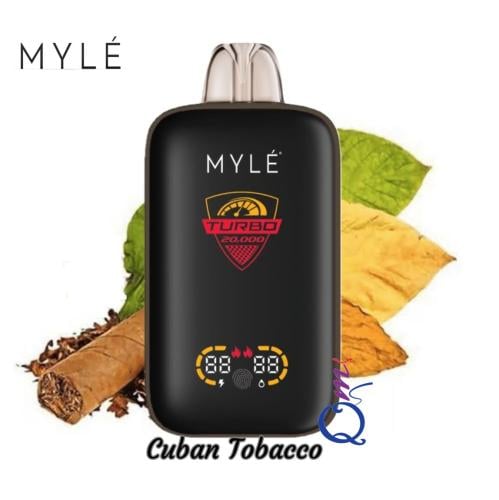 سحبة جاهزة مايلي كوبانو توباكو MYLÉ Turbo Cuban Tobacco 20000 Puffs Disposable