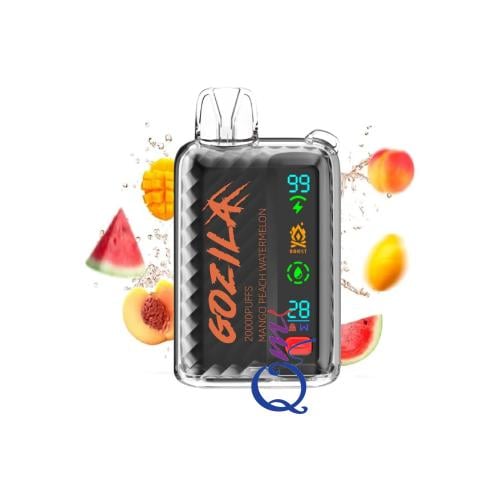 سحبة جاهزة مانجو خوخ بطيخ GOZILA Mango Peach Watermelon 20000 Puffs Disposable