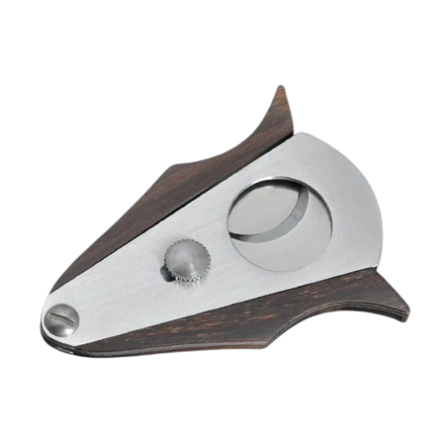 مقص سيجار Stainless Steel & Luxury Wood Guillotine Cigar Cutter