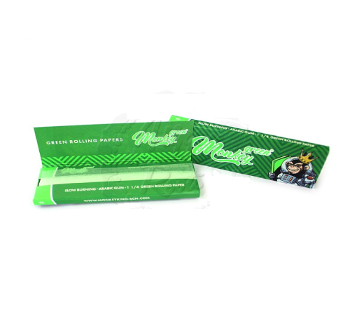 ورق لف مانكي اخضر حجم Monkey King Green Papers 1 1/4