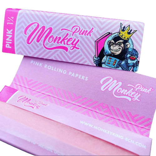 ورق لف مانكي زهري حجم Monkey King Pink Papers 1 1/4