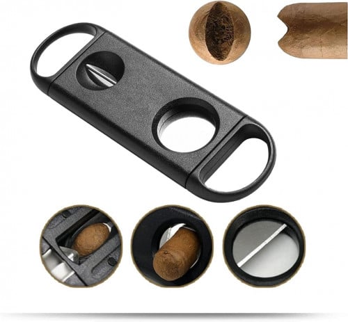 مقص سيجار V-CUT & Guillotine Cigar Cutter