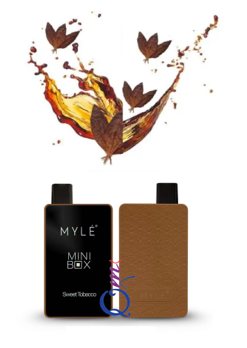 سحبة جاهزة مايلي سويت توباكو MYLÉ MINI BOX Sweet Tobacco 1500 Puffs Disposable