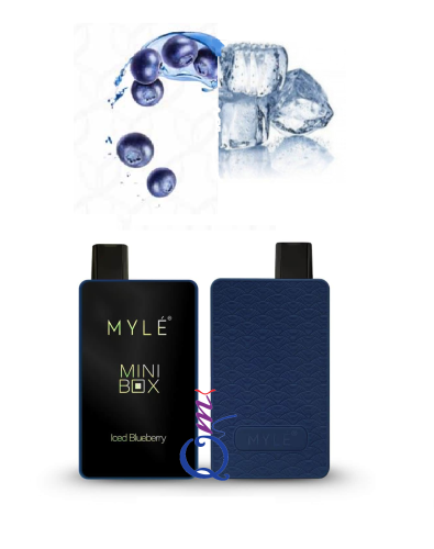 سحبة جاهزة مايلي بلوبيري ايس MYLÉ MINI BOX Iced Blueberry 1500 Puffs Disposable